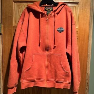 Men’s Size XXL Harley-Davidson Vibrant Orange Hoodie